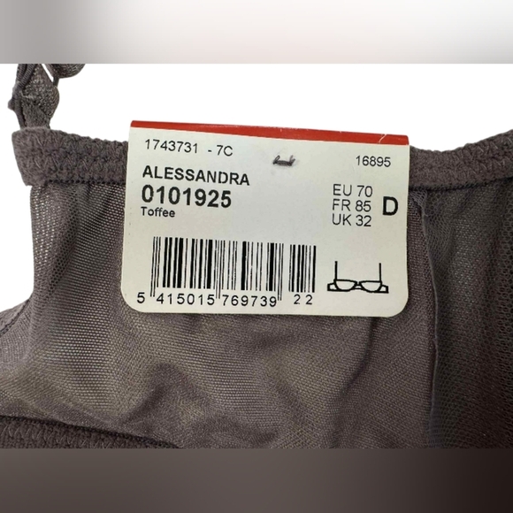 Marie Jo NWT Alessandra Toffee Bra Smokey Purple Lace Size 32D - Picture 5 of 6